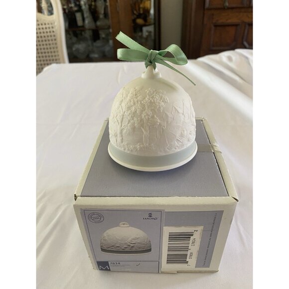 1991 Lladro Retired Summer Bell Campana Primavera Ceramic Box Sailboat Beach Sun - Picture 1 of 8